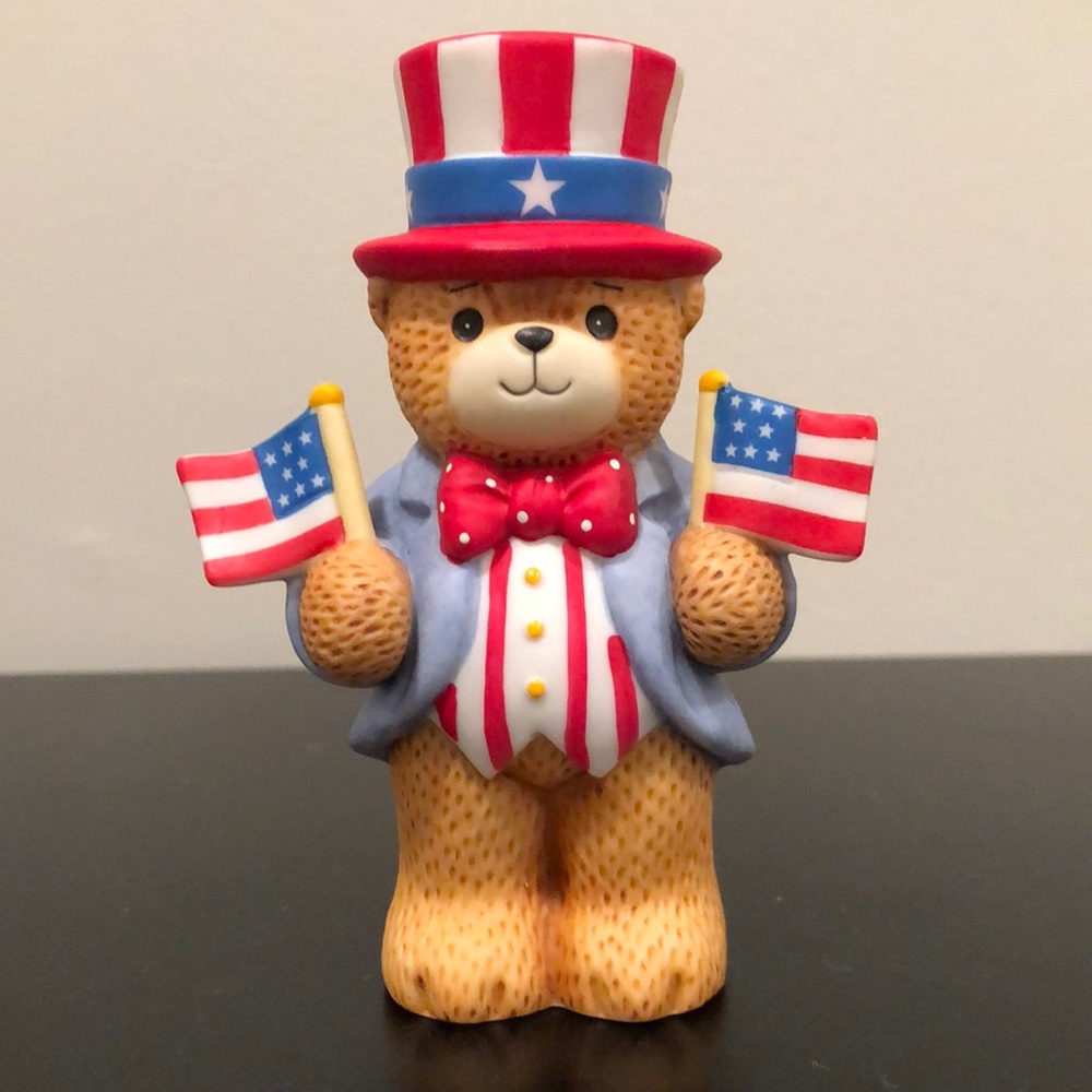 Enesco red, white, and blue bear